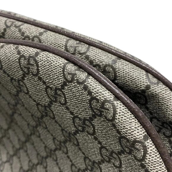 Auth GUCCI GG Plus / GG Supreme / Shelly 758686 Beige Dark Brown Multi PVC - Picture 6 of 16